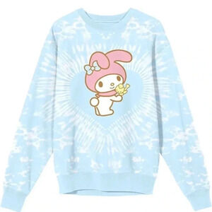 NEW BIOWORLD X Sanrio My Melody Tie Dye Sweater Kawaii - Medium